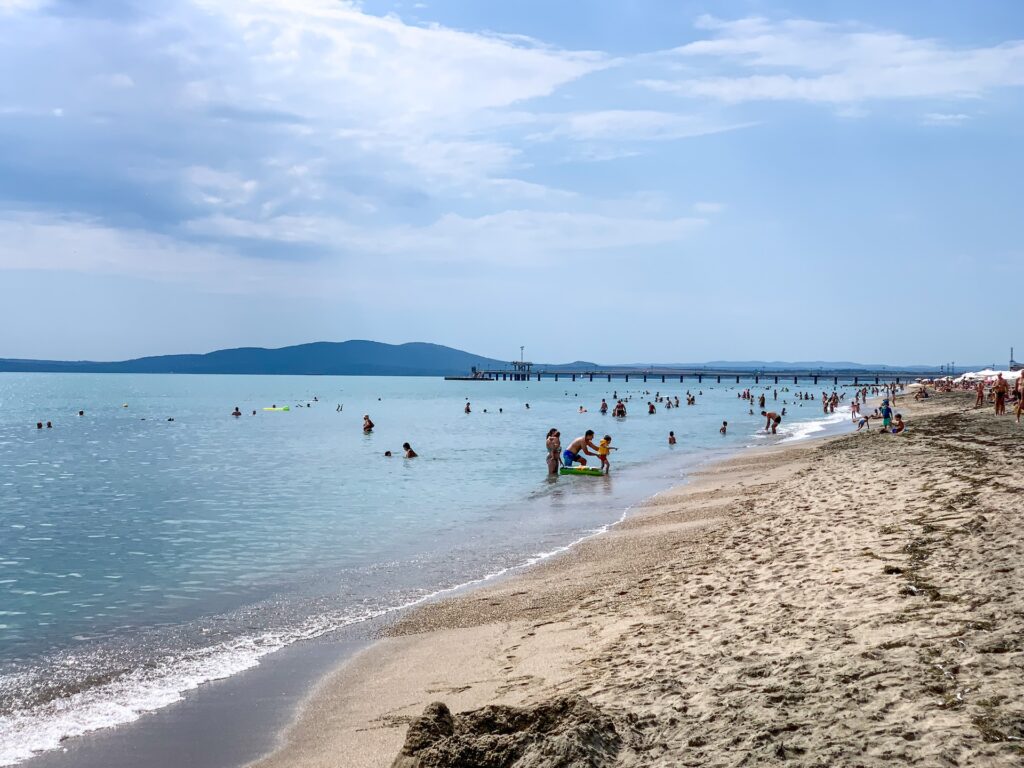 Strand von Burgas, Bulgarien