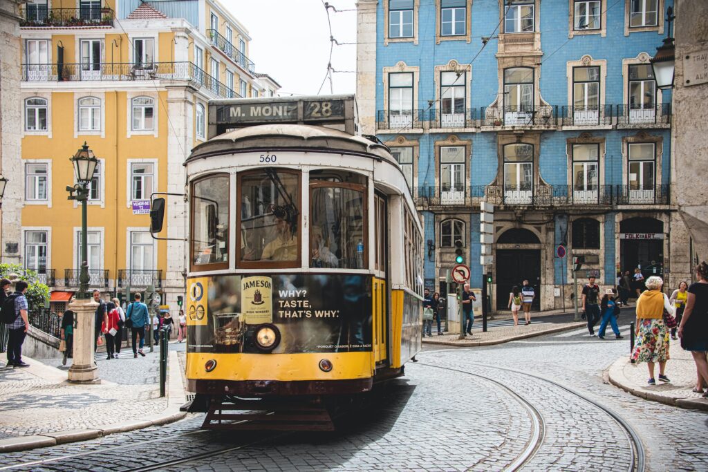 Straßenbahn in Lissabon, Portugal