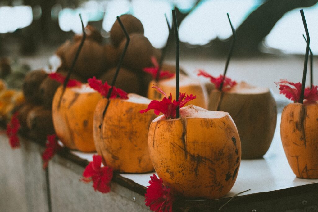 Kokosnüsse auf den Seychellen